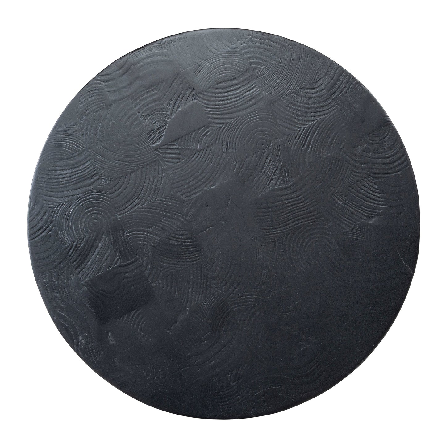 CST10427-NI 45cm Round Side Table - Full Black