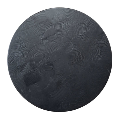 CST10427-NI 45cm Round Side Table - Full Black
