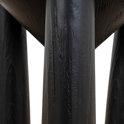 CST10427-NI 45cm Round Side Table - Full Black