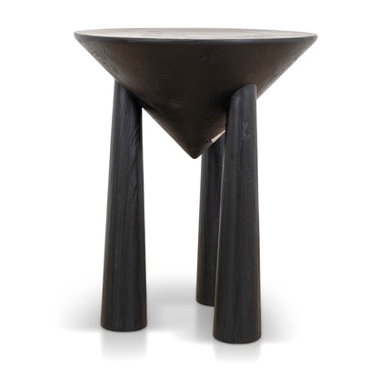 CST10427-NI 45cm Round Side Table - Full Black
