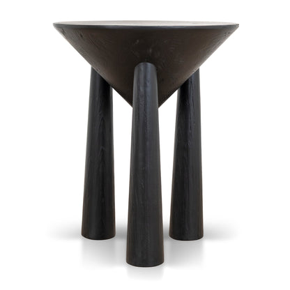 CST10427-NI 45cm Round Side Table - Full Black