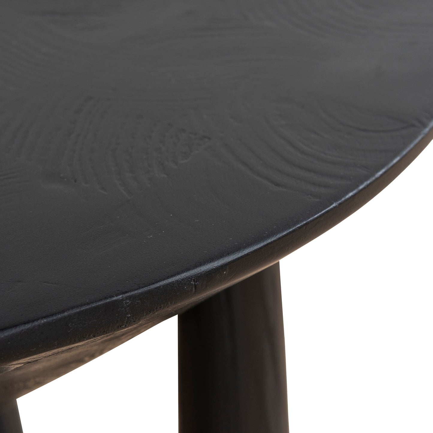 CST10427-NI 45cm Round Side Table - Full Black