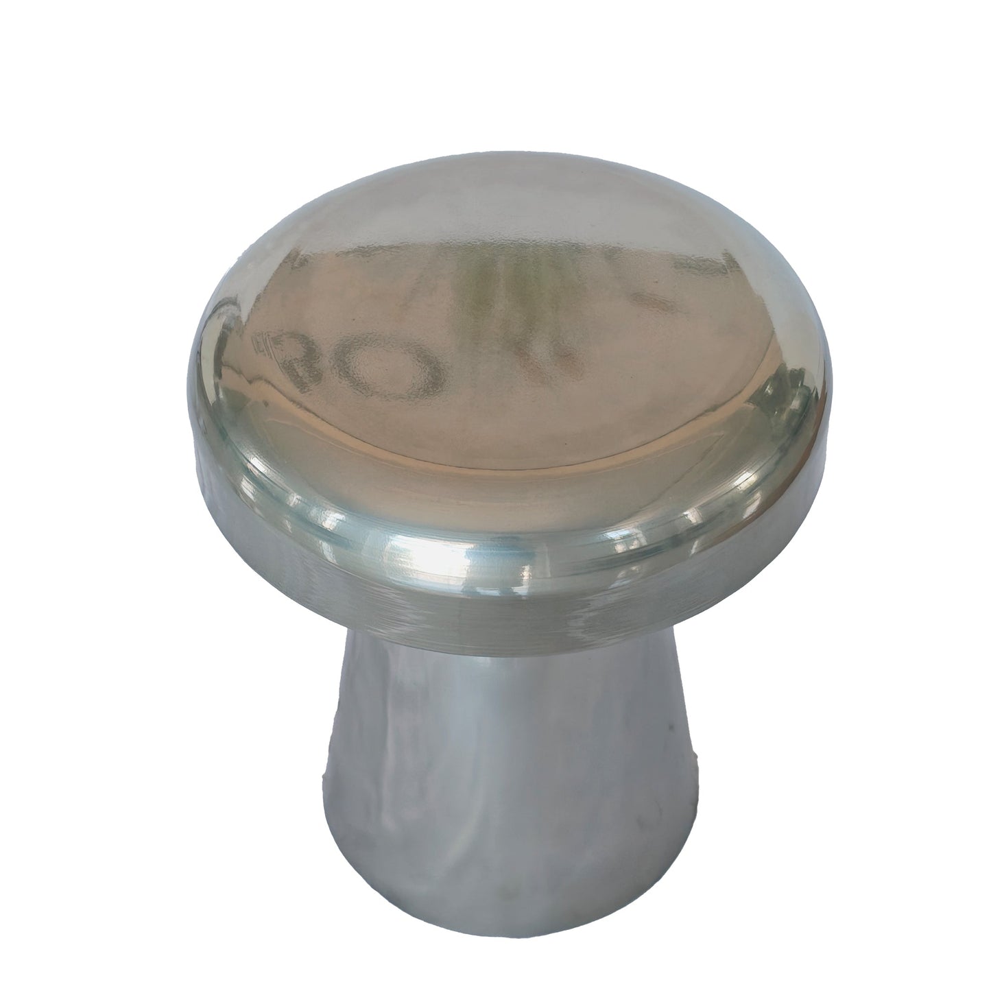 CST12069-BC 40cm Round Side Table - Powder Silver