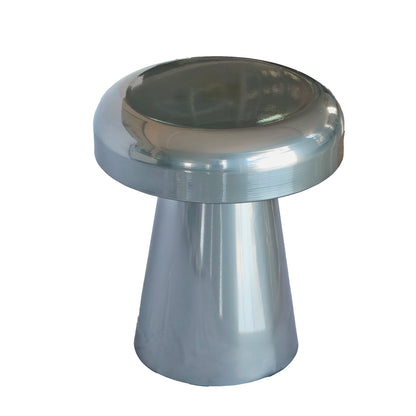 CST12069-BC 40cm Round Side Table - Powder Silver