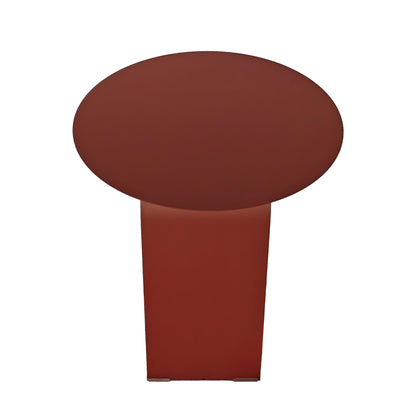 CST12072-BC 38cm Round Side Table - Burgandy Red
