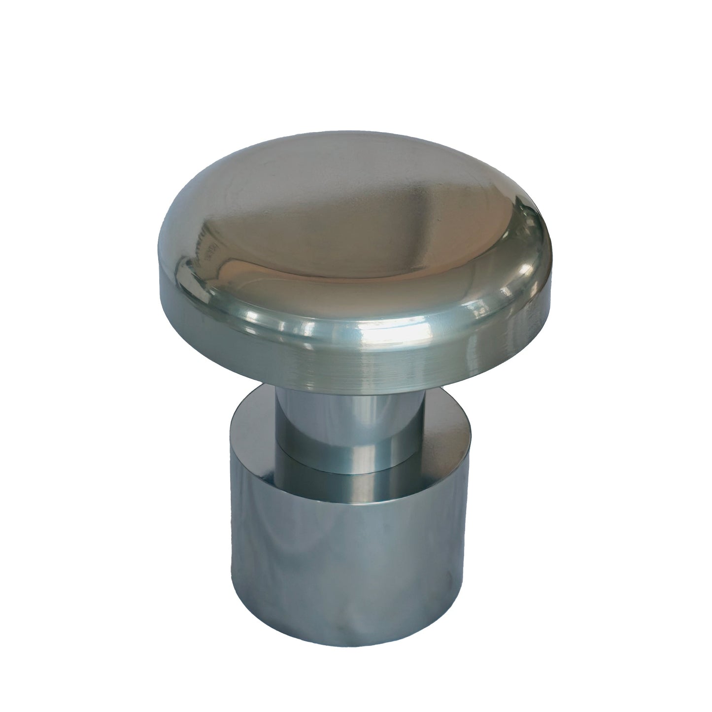 CST12081-BC 40cm Round Side Table - Powder Silver