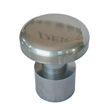 CST12081-BC 40cm Round Side Table - Powder Silver