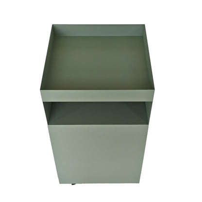 CST12084-BC 35cm Square Side Table - Sage Green