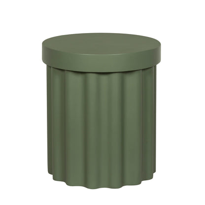 CST12295-CO 40cm Concrete Side Table - Green