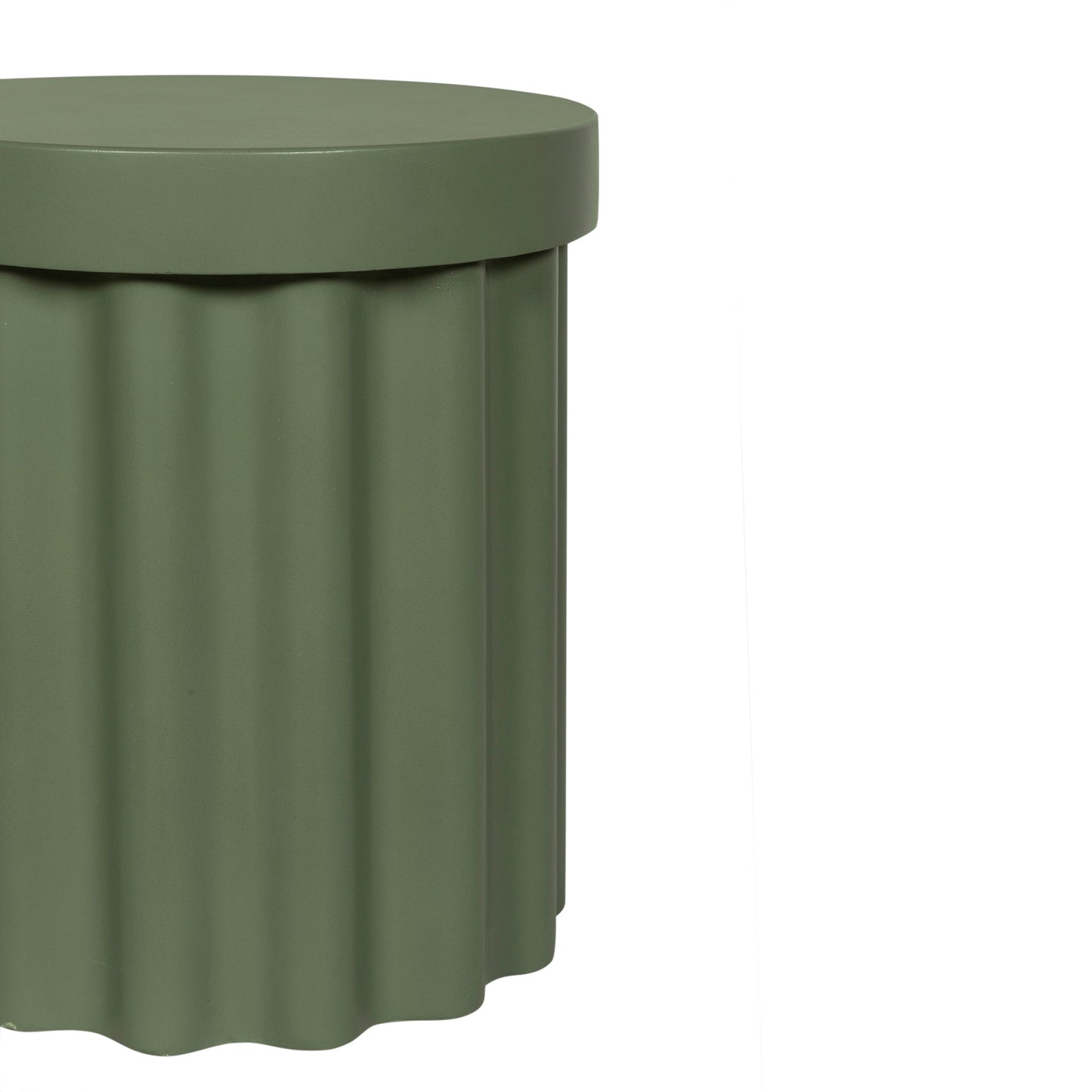 CST12295-CO 40cm Concrete Side Table - Green