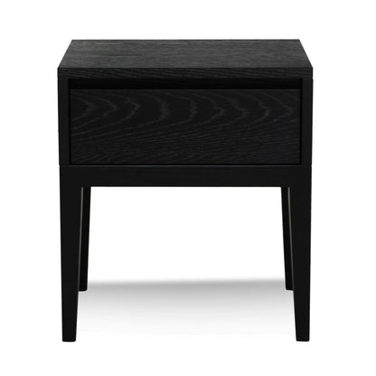 Bedside Table - Black Oak