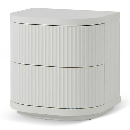 Bedside Table - Full White