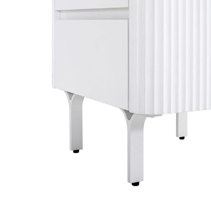 Bedside Table - White
