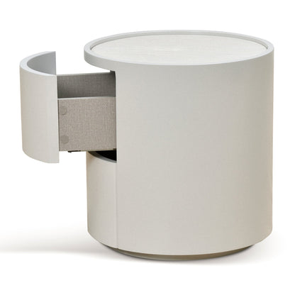 CST8637-IG Bedside Table - Warm Grey