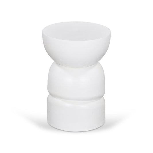 CST8722-RB 38cm Round Side Table - White