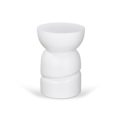 CST8722-RB 38cm Round Side Table - White