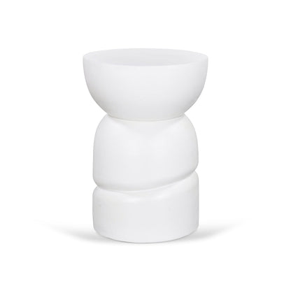 CST8722-RB 38cm Round Side Table - White