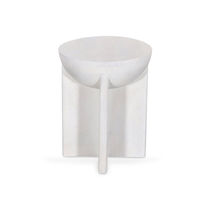 40cm Round Side Table - Cafe White