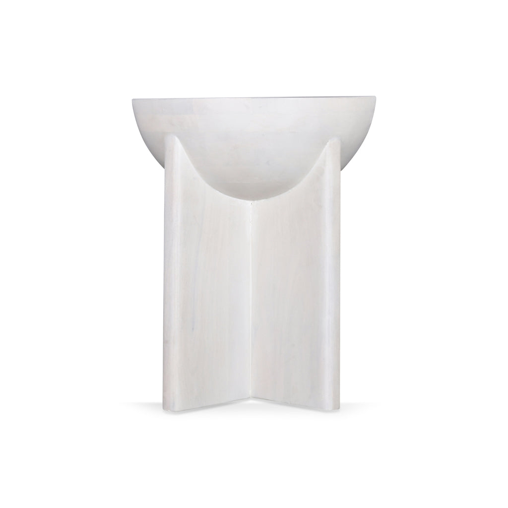 CST8725-RB 40cm Round Side Table - Cafe White