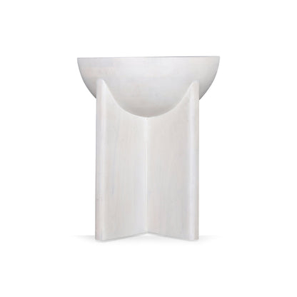 CST8725-RB 40cm Round Side Table - Cafe White