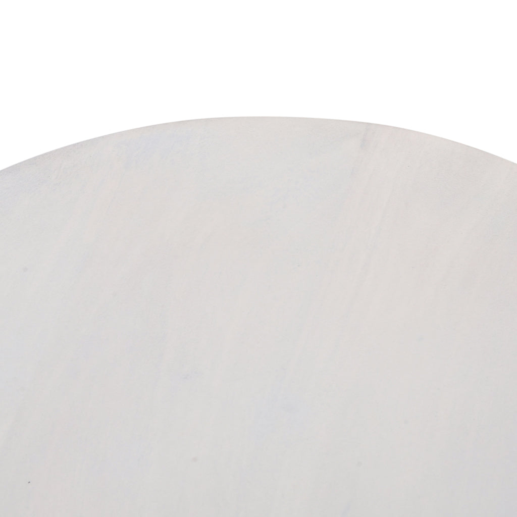 CST8731-RB 38cm Round Side Table - Cafe White