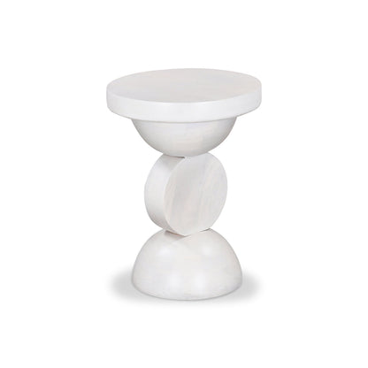 CST8731-RB 38cm Round Side Table - Cafe White
