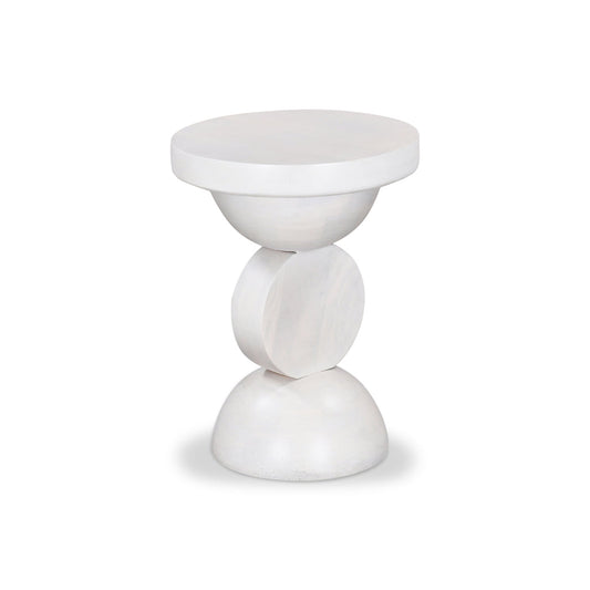 CST8731-RB 38cm Round Side Table - Cafe White