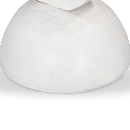 38cm Round Side Table - Cafe White