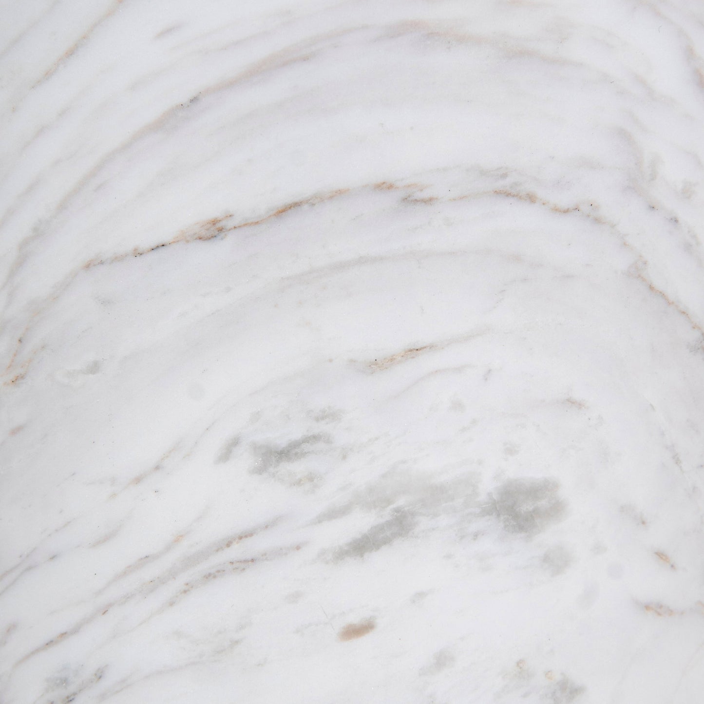 CST8794-NY 45cm Brushed Gold Side Table - Carrara Marble