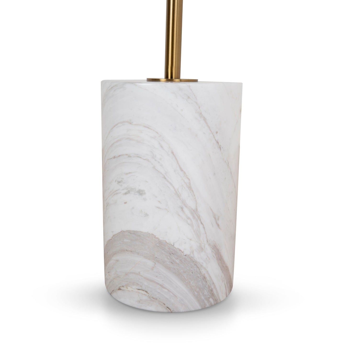 CST8794-NY 45cm Brushed Gold Side Table - Carrara Marble