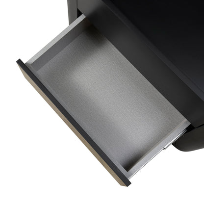 CST8849-IG Bedside Table - Matte Black