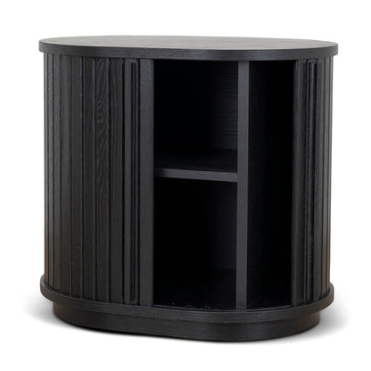 CST8854-KD 55cm Side Table - Full Black