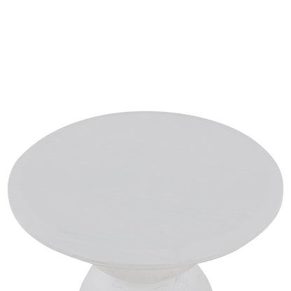 Round Side Table - Full White