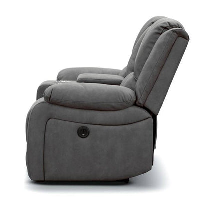 Captain Fabric Recliner Electric 2 Seater Sofa - Latte
