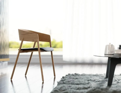 Sargood Armchair - Natural - Black Pad