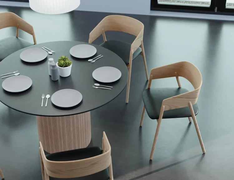 Sargood Armchair - Natural - Black Pad