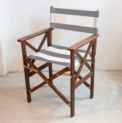 Director's Chair Synthetic Sling - Hardwood