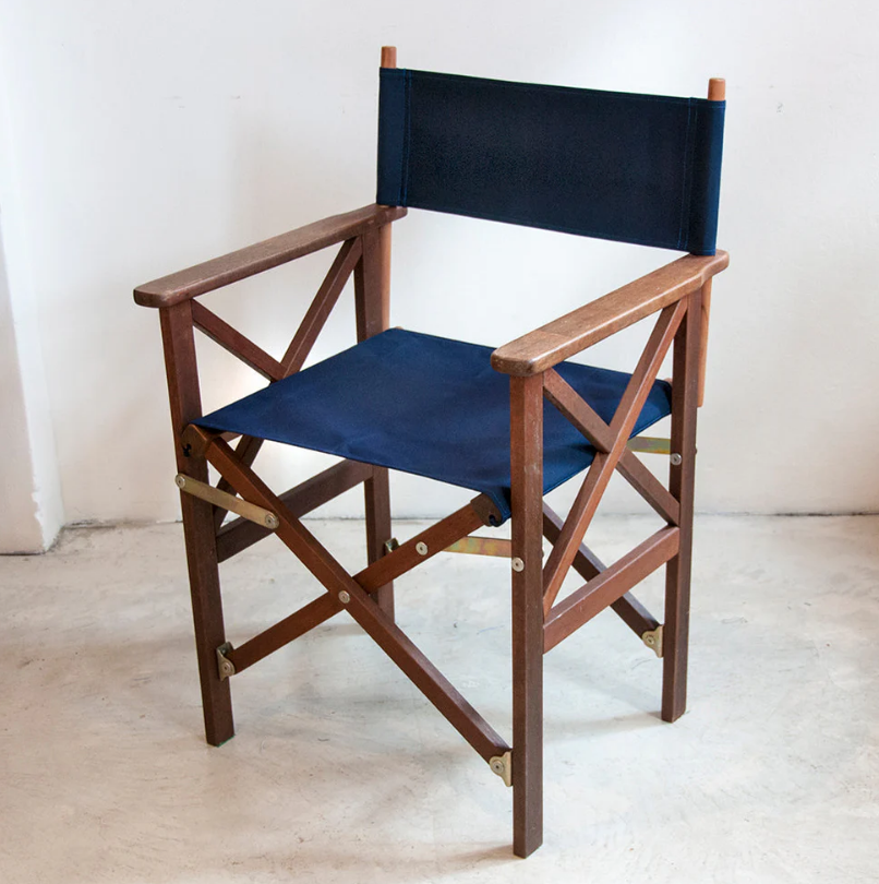 Director's Chair Synthetic Sling - Hardwood