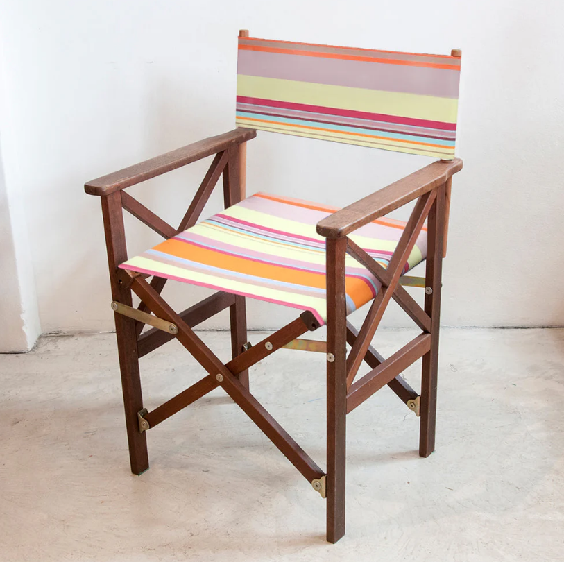 Director's Chair Synthetic Sling - Hardwood