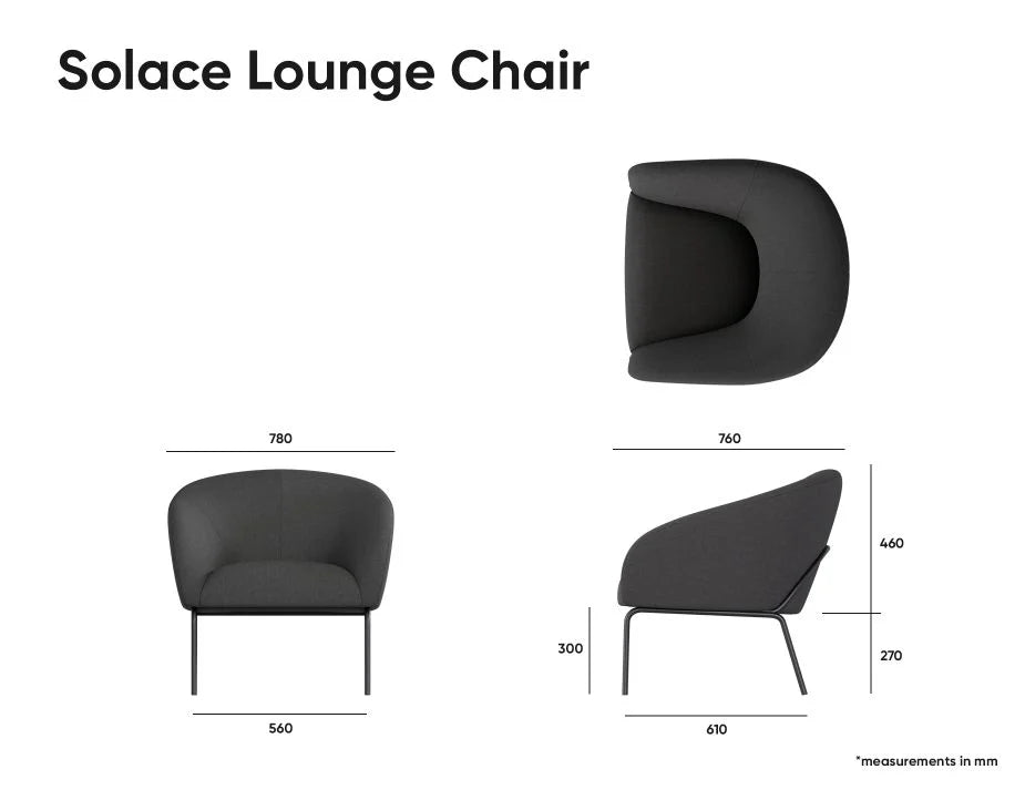 Solace Lounge Chair - Storm Grey