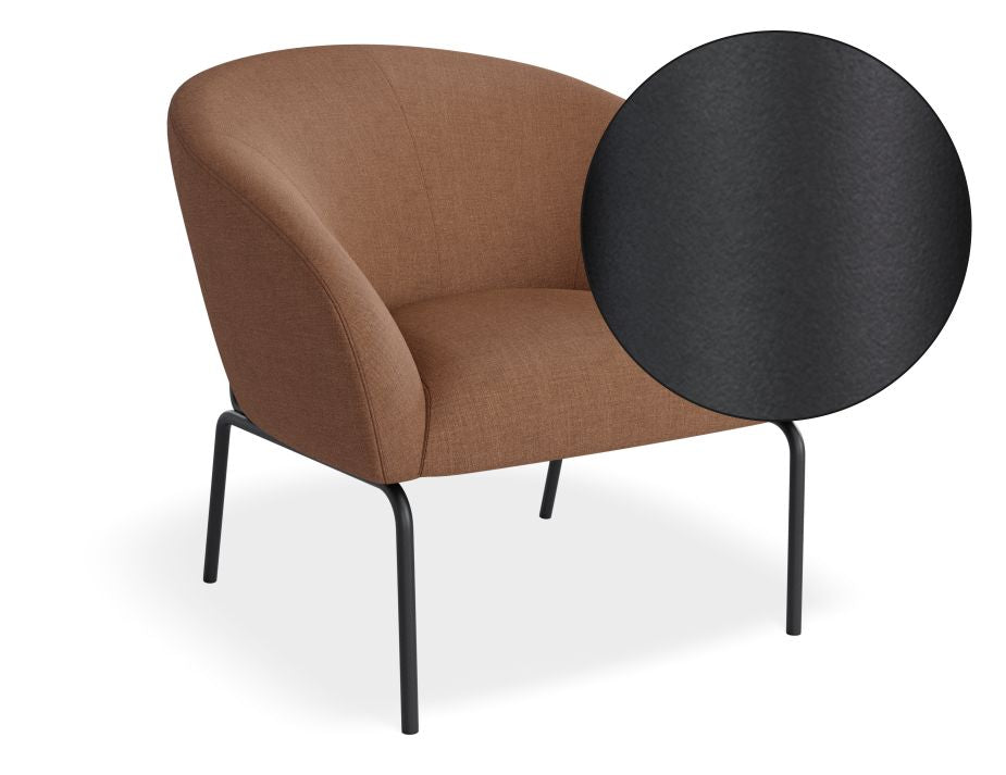 Solace Lounge Chair - Terracotta Rust