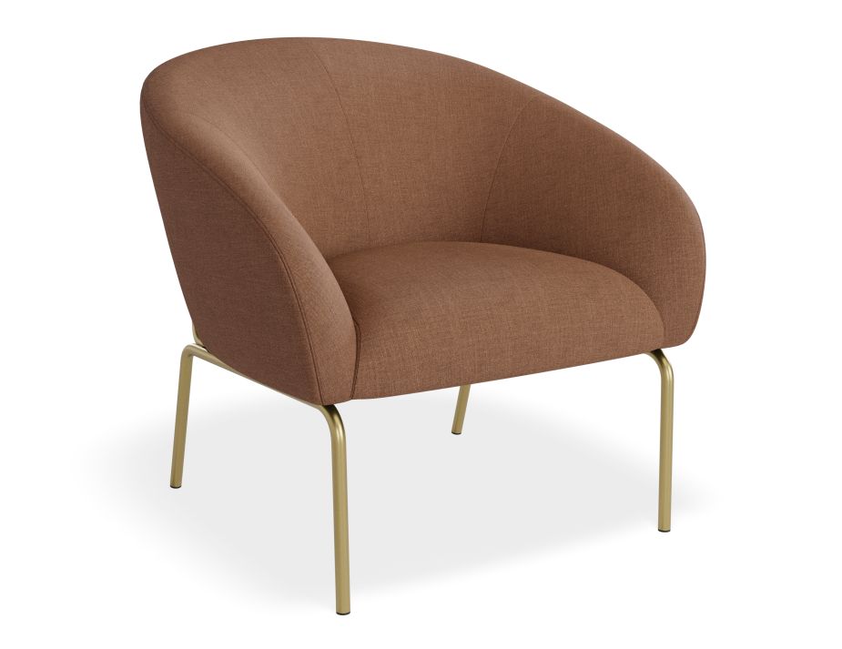 Solace Lounge Chair - Terracotta Rust