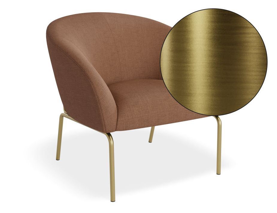 Solace Lounge Chair - Terracotta Rust