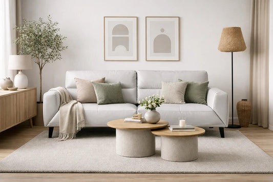 Sonoma 3 Seat Leather Sofa