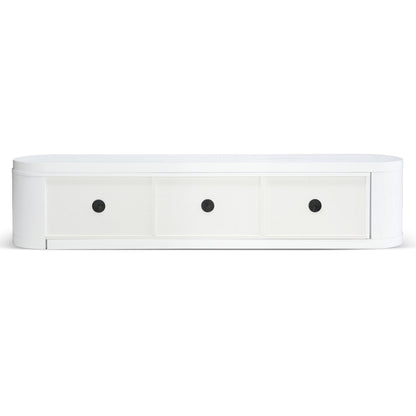 Extendable TV Entertainment Unit Full - White Oak