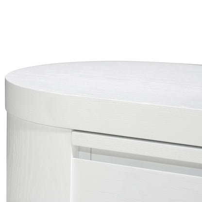 CTV10213-CN Extendable TV Entertainment Unit - Full White Oak