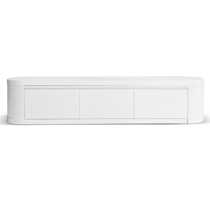 Extendable TV Entertainment Unit Full - White Oak