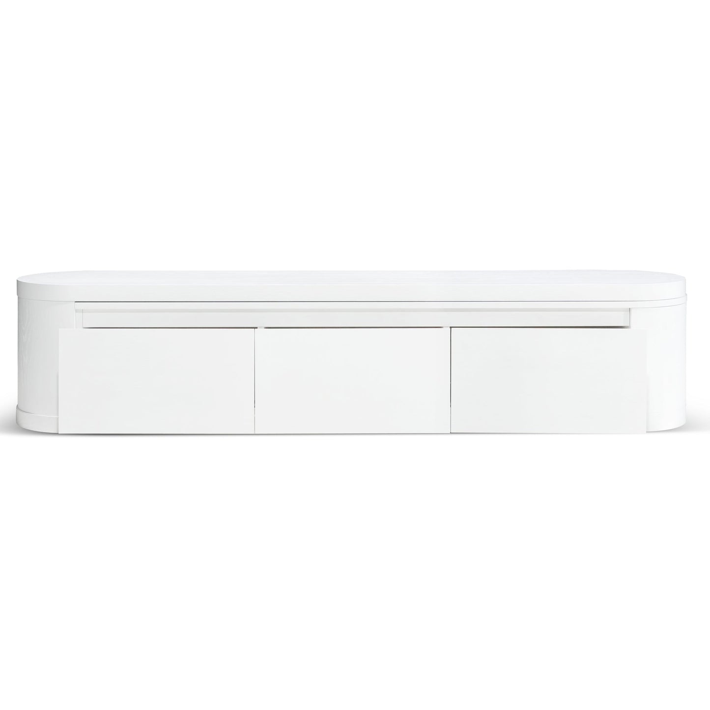 CTV10213-CN Extendable TV Entertainment Unit - Full White Oak