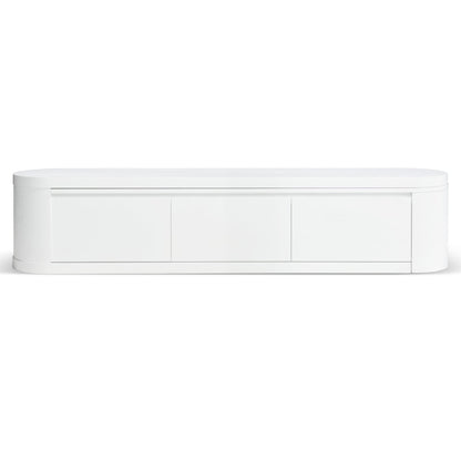 Extendable TV Entertainment Unit Full - White Oak