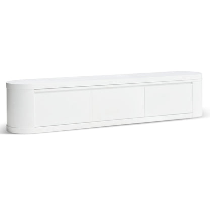 Extendable TV Entertainment Unit Full - White Oak